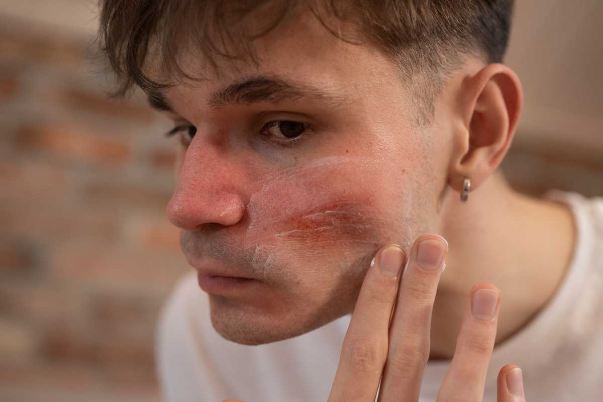 臉過敏-一粒一粒